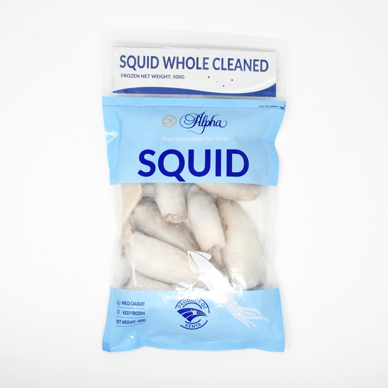FROZEN CLEANED SMALL SQUID (500g)
