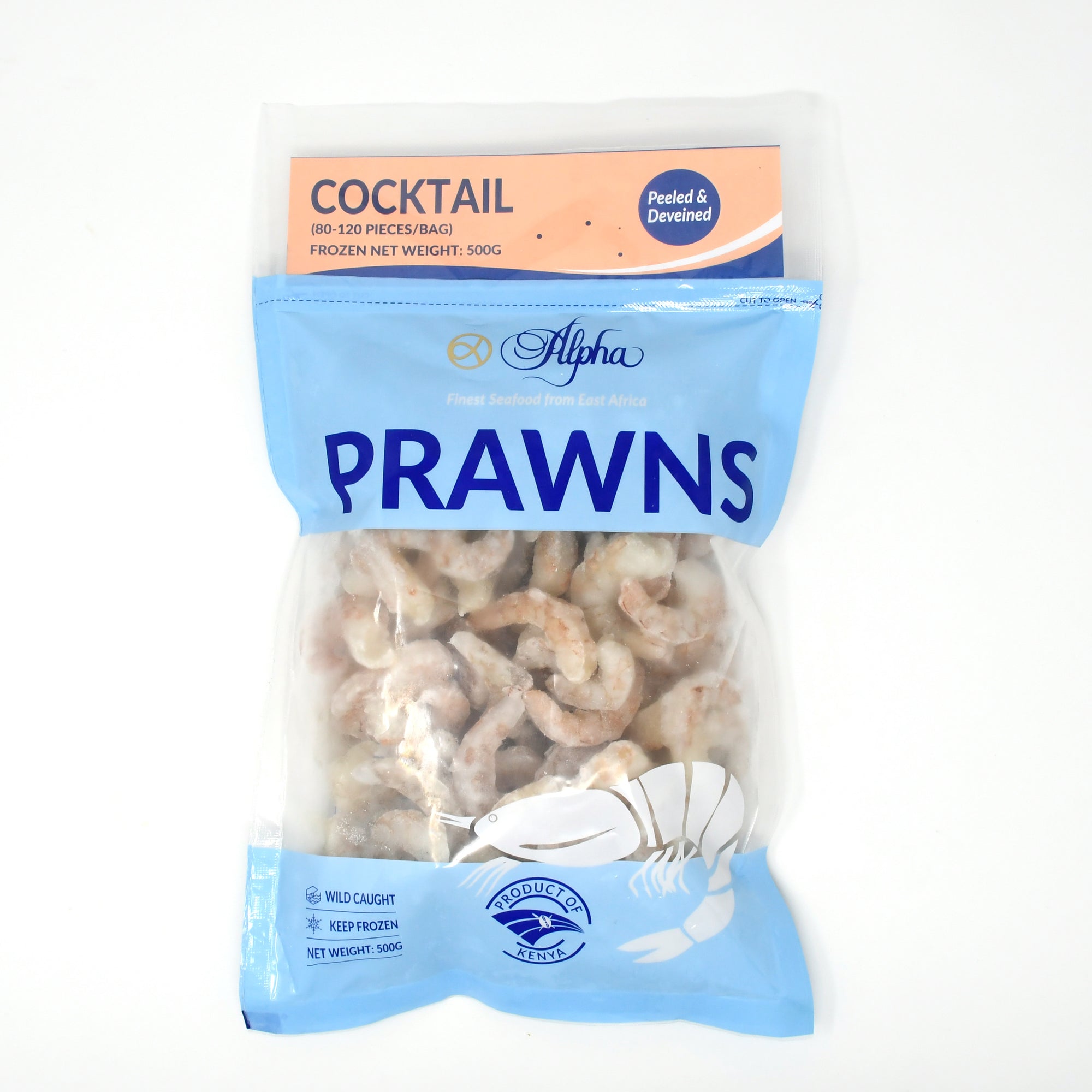 COCKTAIL (SMALL) PRAWNS (Peeled and Deveined) (500g)