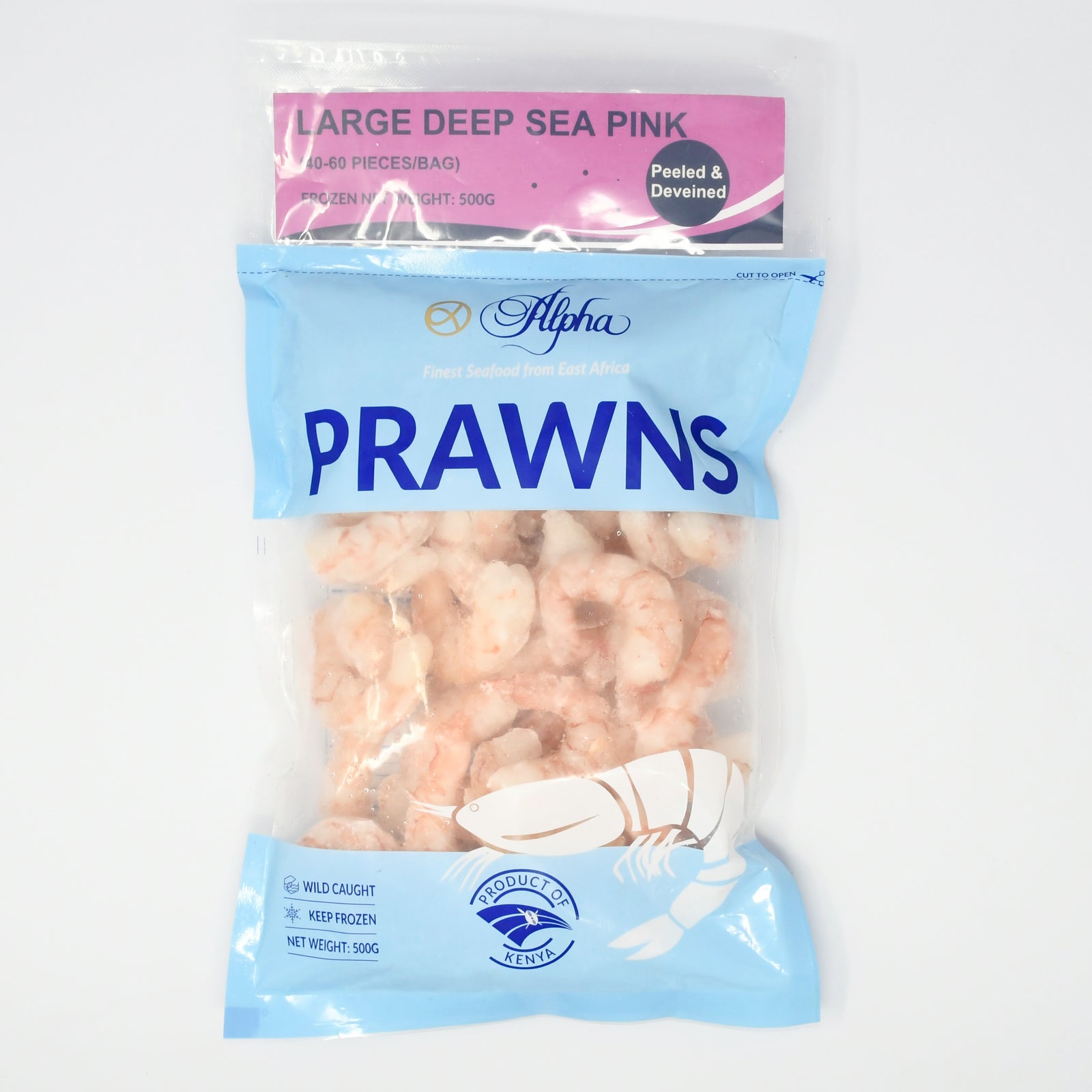 LARGE DEEP SEA PRAWNS (Peeled and Deveined) (500g)