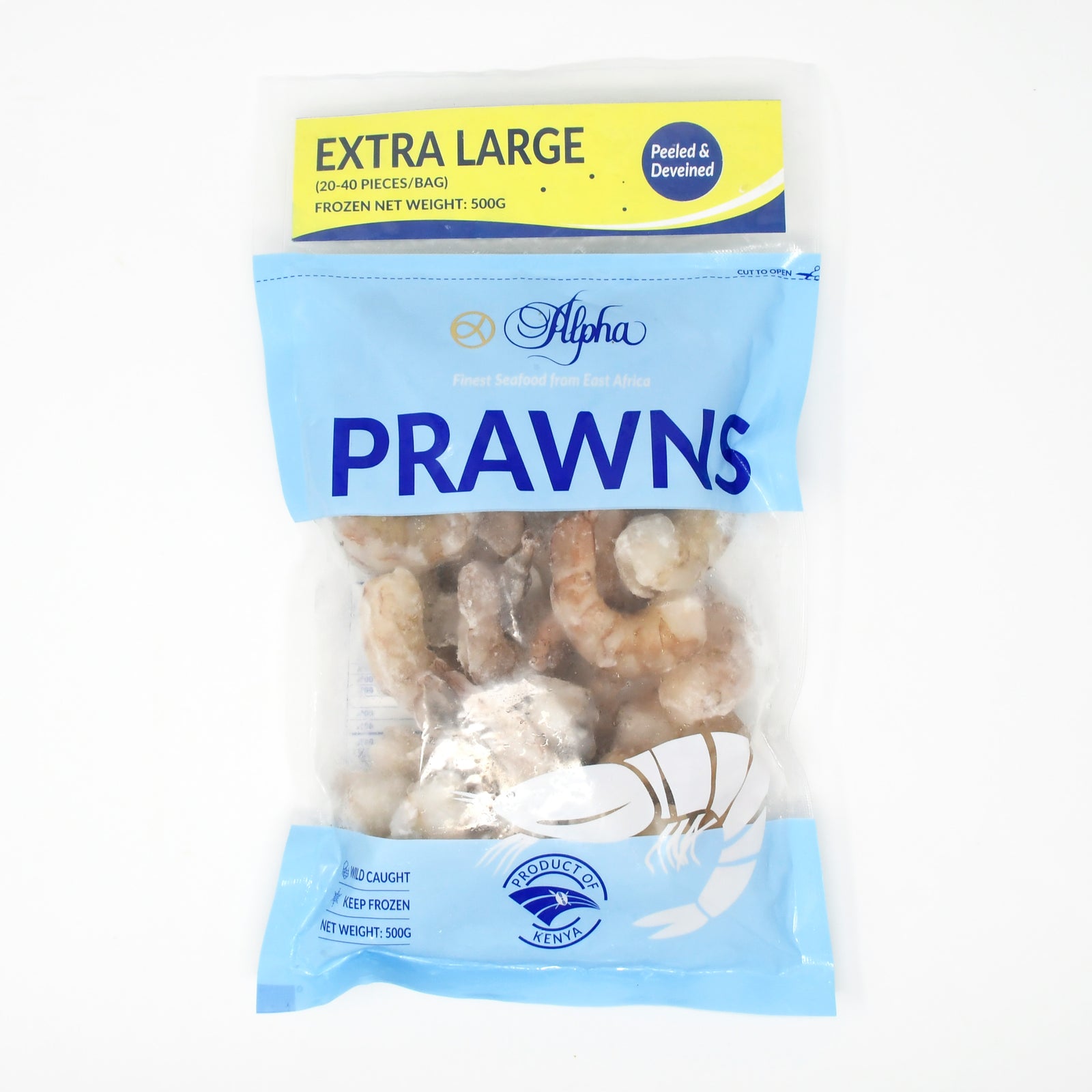 EXTRA LARGE PRAWNS (Peeled and Deveined) (500g)