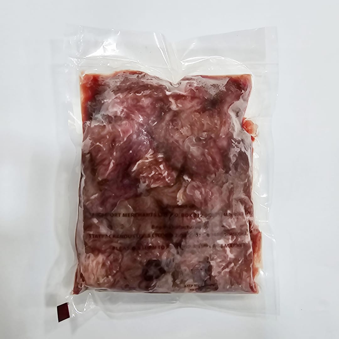 FROZEN BEEF TOPSIDE CUBES (500g)