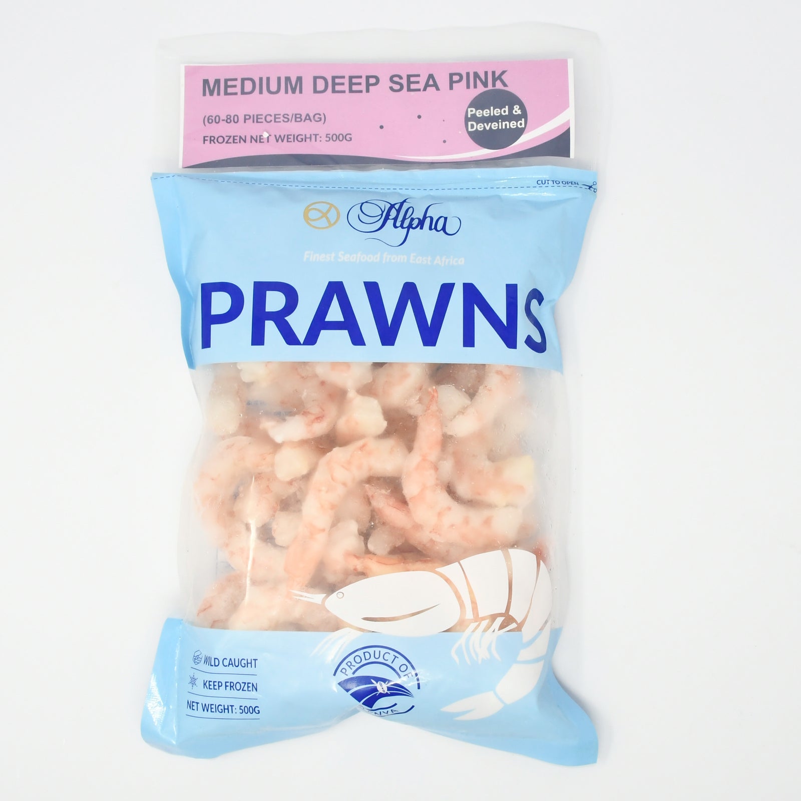 MEDIUM DEEP SEA PRAWNS (Peeled and Deveined) (500g)