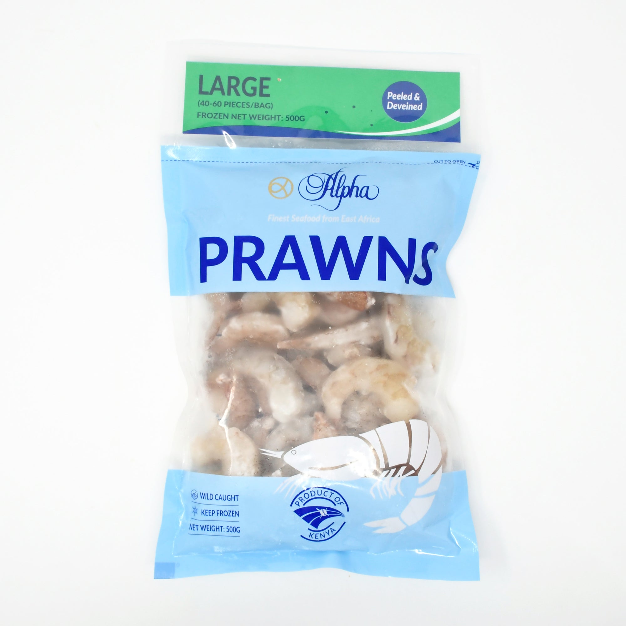 LARGE PRAWNS (Peeled and Deveined) (500g)