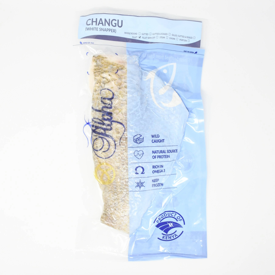 FROZEN WHITE SNAPPER FILLET SKIN ON (CHANGU)