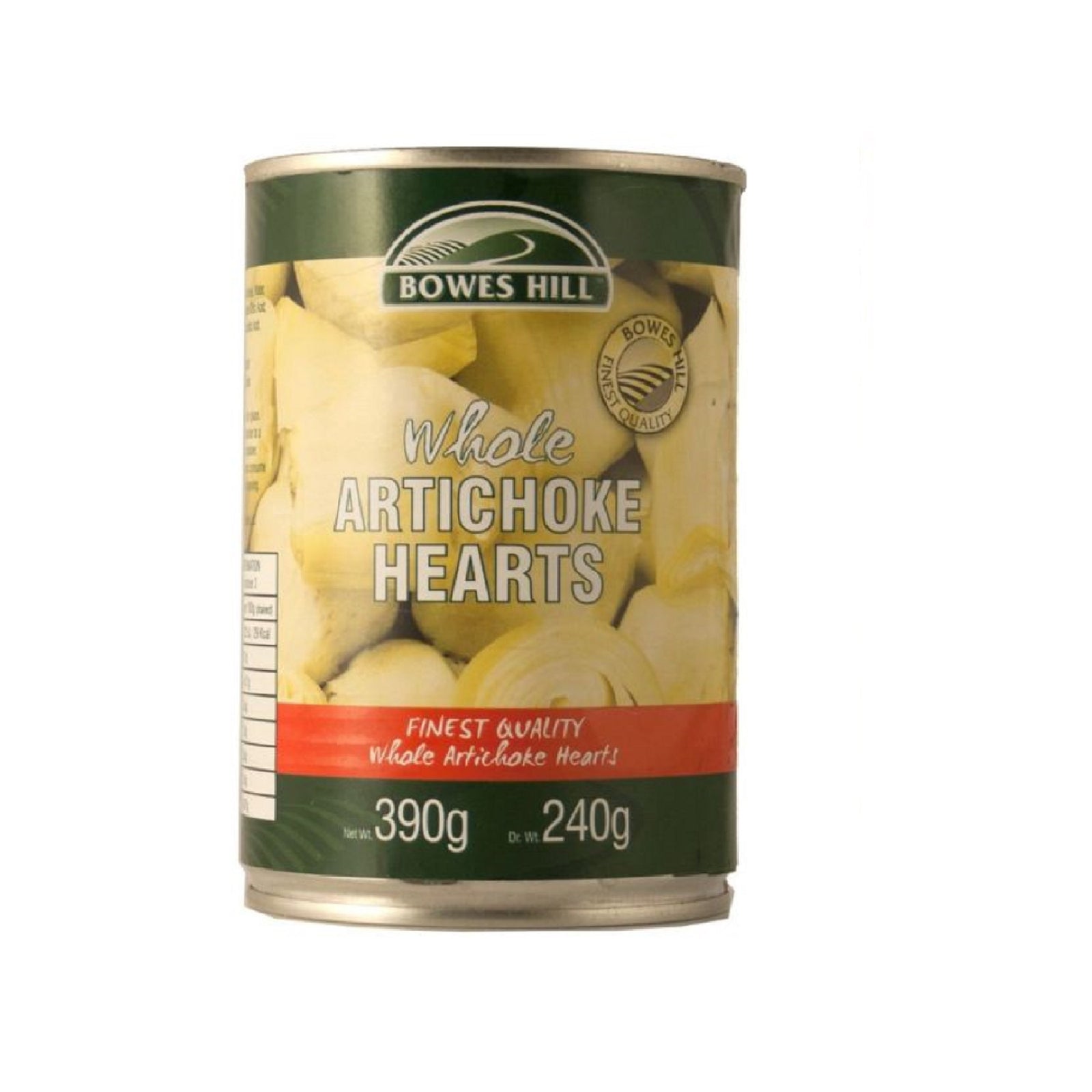 BOWES HILL WHOLE ARTICHOKE HEARTS (390g)