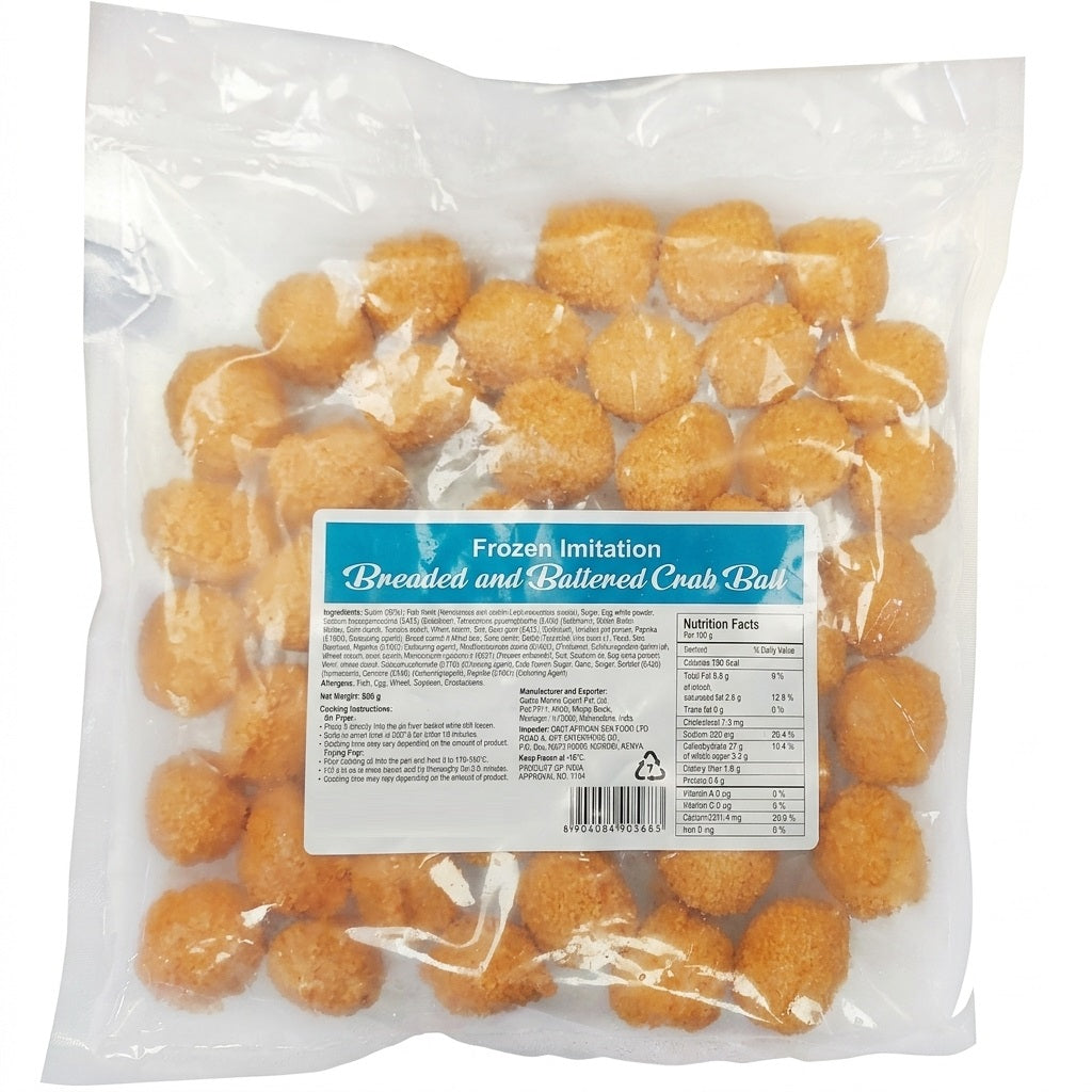 BREADED AND BATTERED CRAB BALLS (SURIMI) (900g)