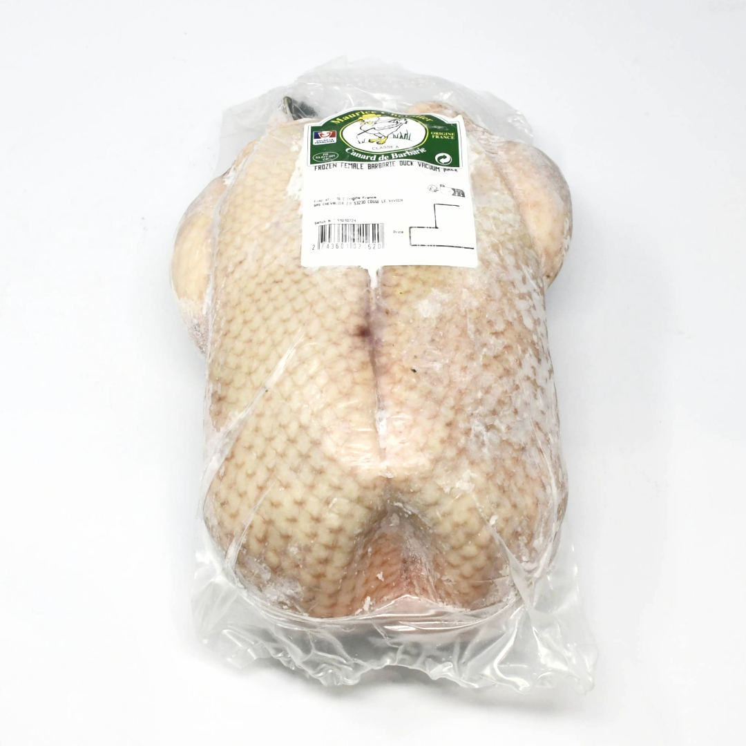 IMPORTED FRENCH BARBARIE WHOLE FEMALE DUCK (without giblets)