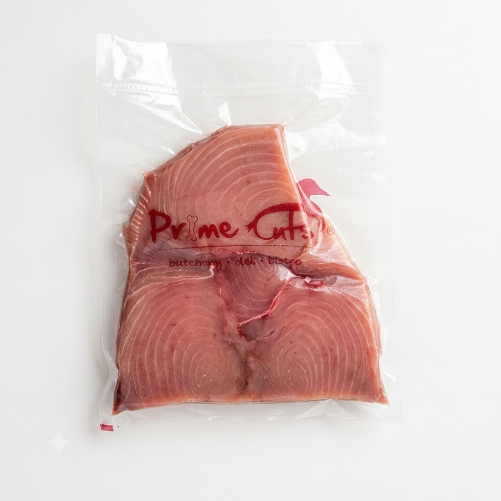 FROZEN LOCAL YELLOW FIN TUNA LOIN STEAKS (450-550g)