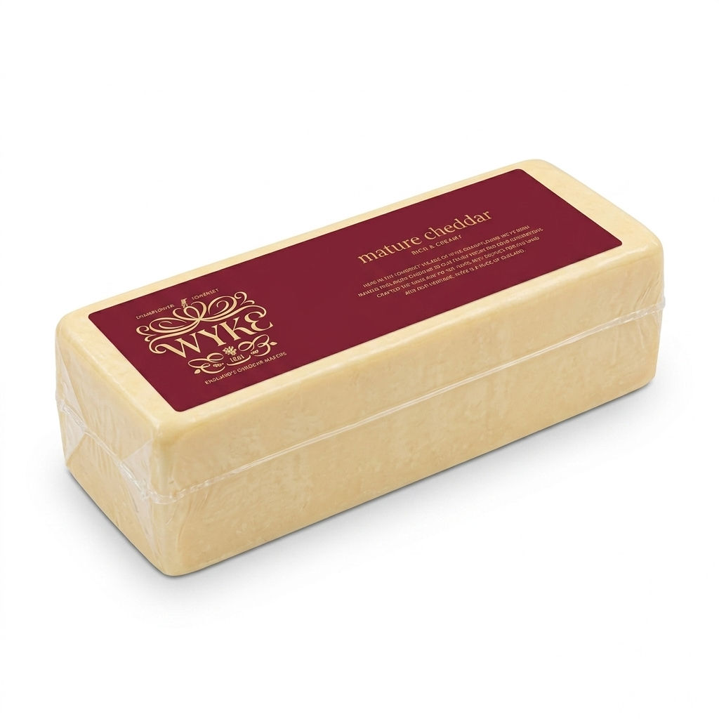 WYKE FARM MATURE CHEDDAR *WHITE* (220-250g Block)