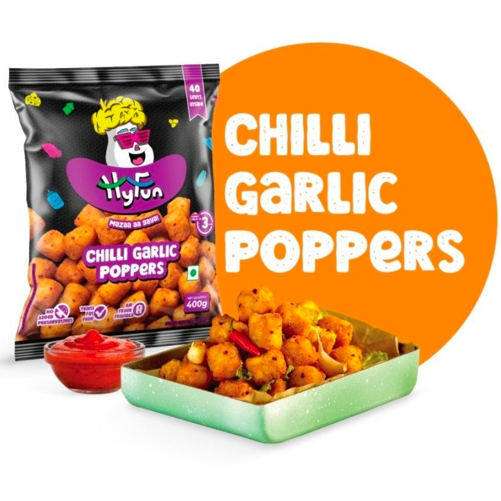 HYFUN CHILLI GARLIC POPPERS (400g)
