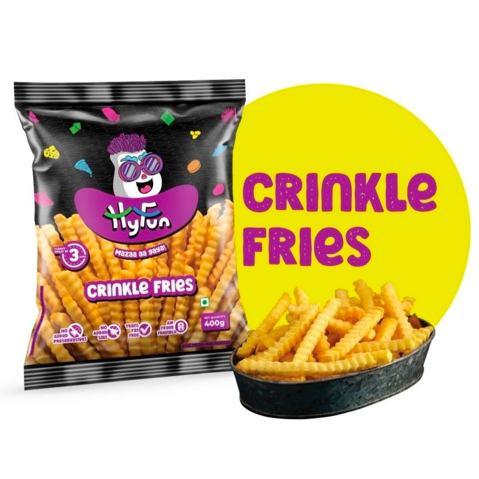 HYFUN CRINKLE FRIES (400g)
