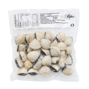 COOKED & FROZEN WHOLE WHITE CLAMS (500g)