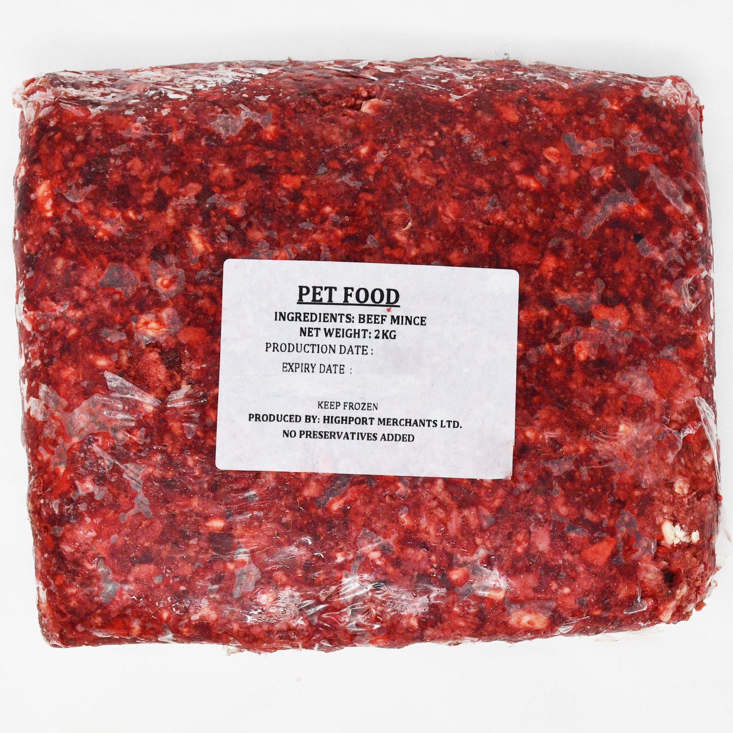 BEEF MINCE FOR PETS 2kg Prime Cuts Butchery Deli Bistro