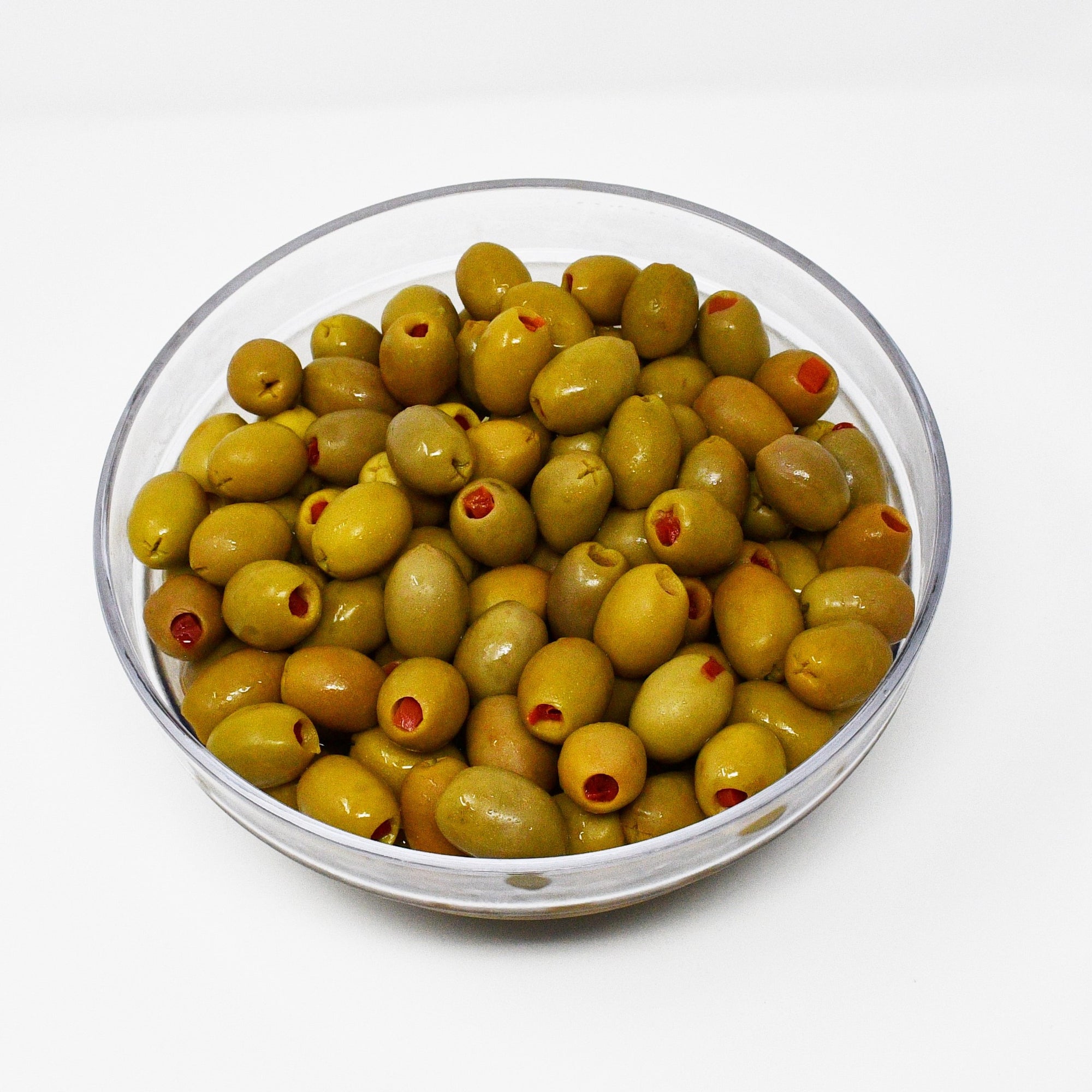 GREEN OLIVES WITH PIMIENTO (100g)