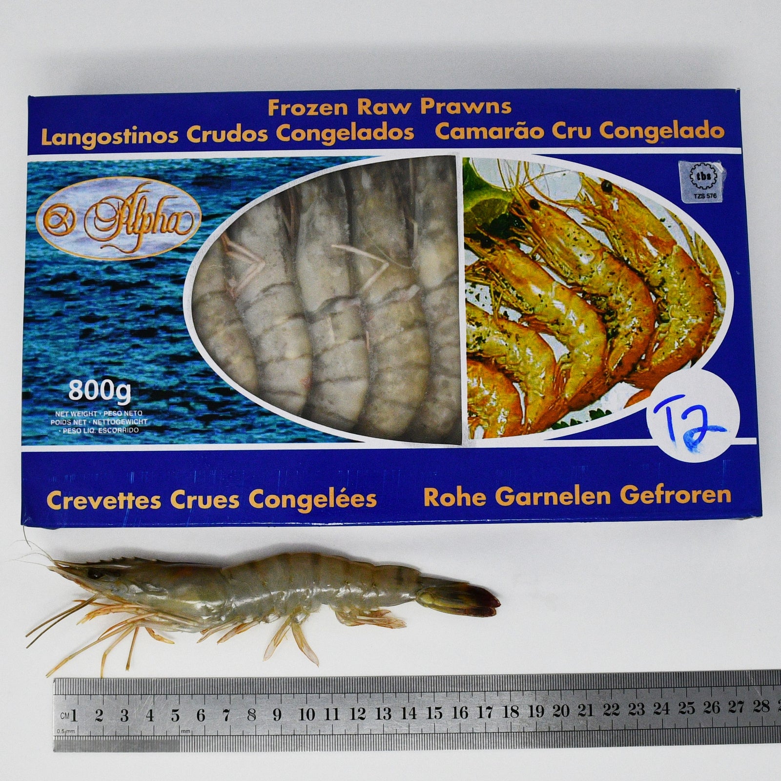 KING TIGER PRAWNS (T2) - 800g