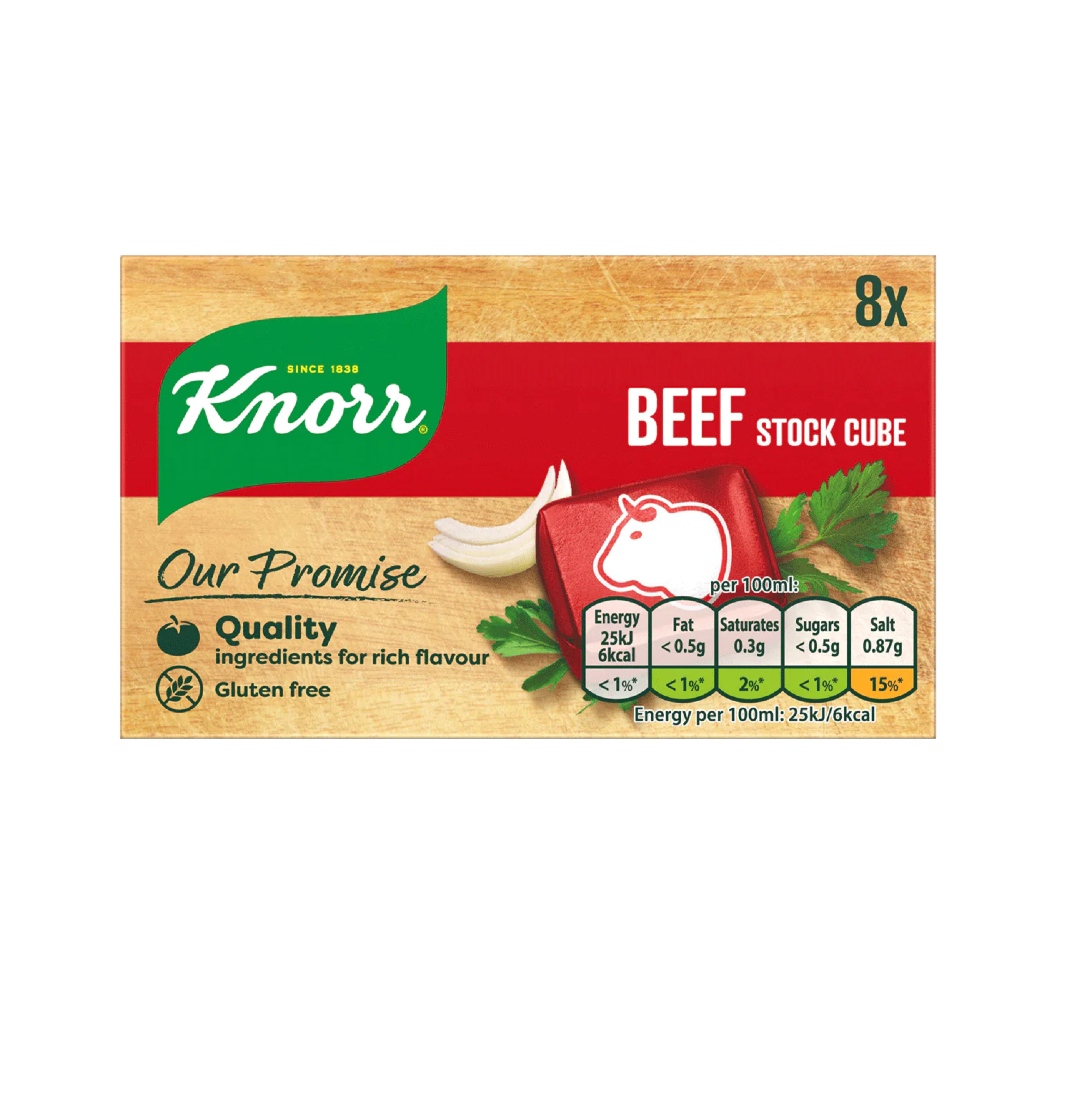 KNORR STOCK BEEF CUBES (8x10G)