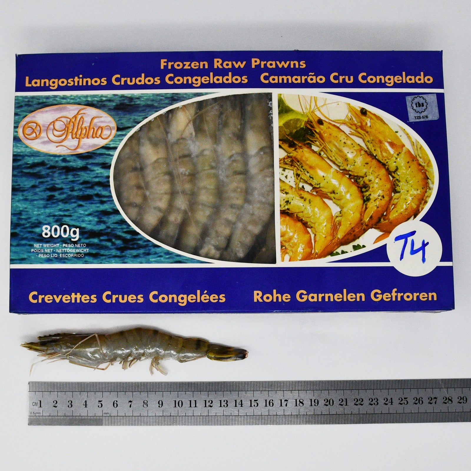 QUEEN TIGER PRAWNS (T4) - 800g