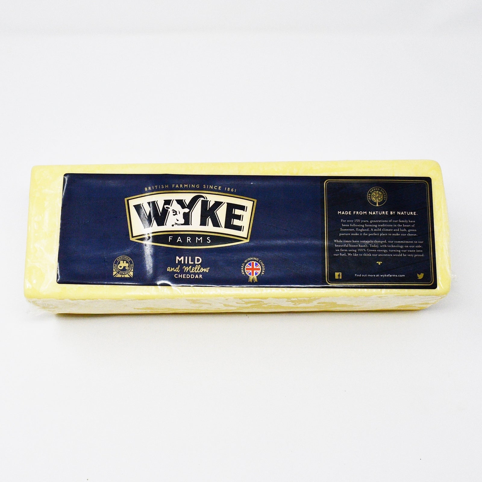 WYKE FARM MILD CHEDDAR *WHITE* (220-250g Block)