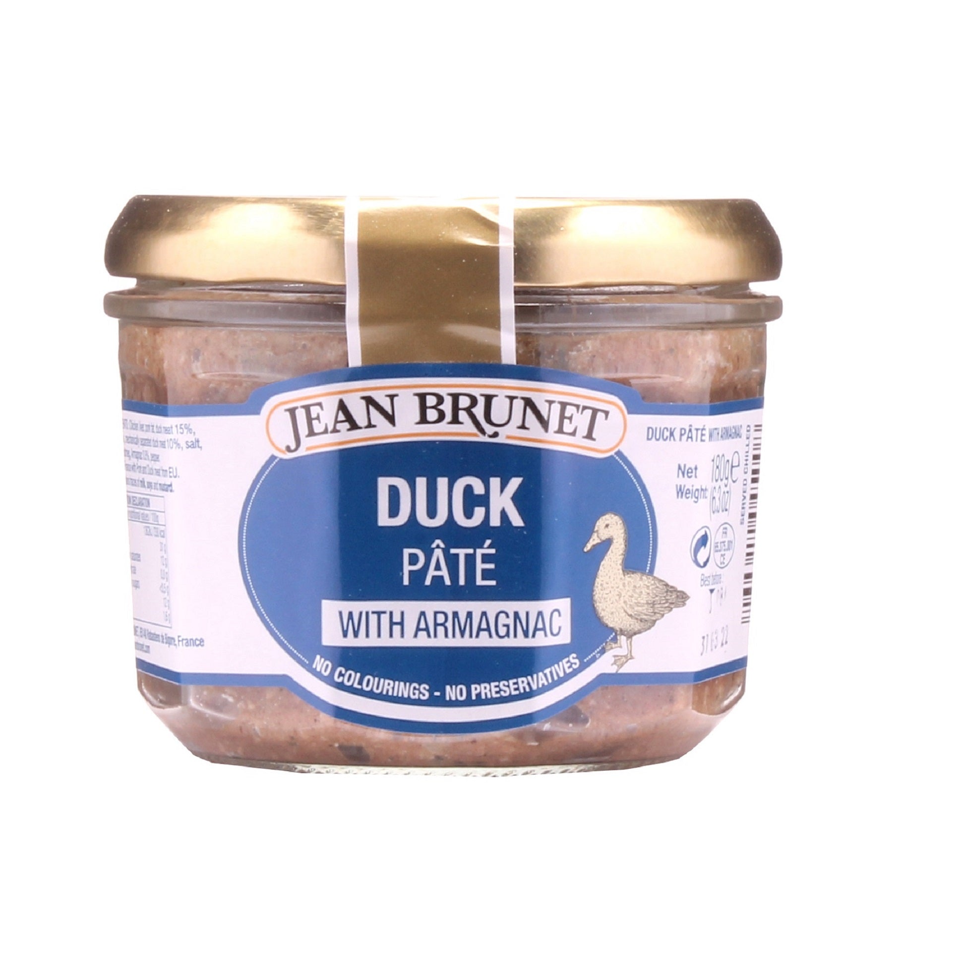 JEAN BRUNET DUCK PATE WITH ARMAGNAC 180g